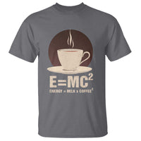 Funny Science T Shirt E=MC2 Energy Milk Coffee Formula - Wonder Print Shop