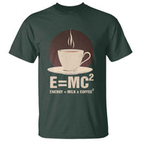 Funny Science T Shirt E=MC2 Energy Milk Coffee Formula - Wonder Print Shop