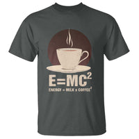 Funny Science T Shirt E=MC2 Energy Milk Coffee Formula - Wonder Print Shop