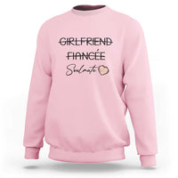 Funny Bride Sweatshirt Girlfriend Fiance Soulmate Engagement Honeymoon Vacation Diamond Ring - Wonder Print Shop