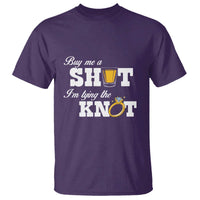Buy Me A Shot I'm Tying The Knot T Shirt Bachelorette Party Diamond Ring - Wonder Print Shop