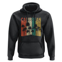 Funny Caribbean Vintage Palm Tree Sunset Summer Beach Vacation Hoodie