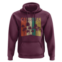 Funny Caribbean Vintage Palm Tree Sunset Summer Beach Vacation Hoodie