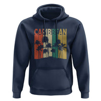 Funny Caribbean Vintage Palm Tree Sunset Summer Beach Vacation Hoodie