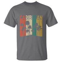 Funny Caribbean Vintage Palm Tree Sunset Summer Beach Vacation T Shirt