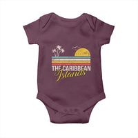 The Caribbean Islands Baby Onesie Retro Vacation Beach Caribbean Sea Tour - Wonder Print Shop
