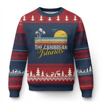 The Caribbean Islands Ugly Christmas Sweater Retro Vacation Beach Caribbean Sea Tour - Wonder Print Shop