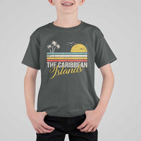 The Caribbean Islands T Shirt For Kid Retro Vacation Beach Caribbean Sea Tour - Wonder Print Shop