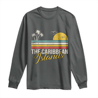 The Caribbean Islands Long Sleeve Shirt Retro Vacation Beach Caribbean Sea Tour - Wonder Print Shop