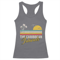 The Caribbean Islands Racerback Tank Top Retro Vacation Beach Caribbean Sea Tour - Wonder Print Shop