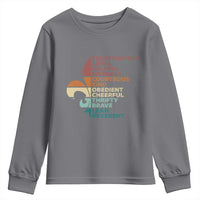 Funny Scouting Leader Law Youth Sweatshirt Vintage Fleur De Lis