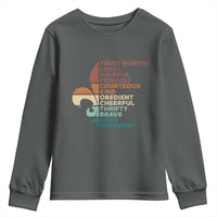 Funny Scouting Leader Law Youth Sweatshirt Vintage Fleur De Lis