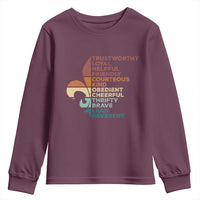 Funny Scouting Leader Law Youth Sweatshirt Vintage Fleur De Lis