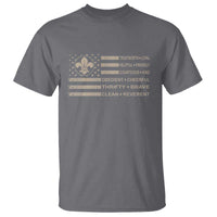 Funny Scout Leader Camping USA American Flag T Shirt