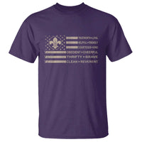 Funny Scout Leader Camping USA American Flag T Shirt