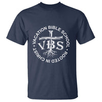 Funny VBS Vacation Bible School Rooted In Christ T Shirt