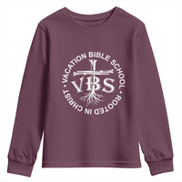 Funny VBS Vacation Bible School Rooted In Christ Youth Sweatshirt