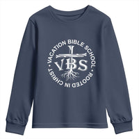 Funny VBS Vacation Bible School Rooted In Christ Youth Sweatshirt
