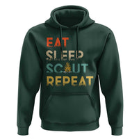 Funny Eat Sleep Scout Repeat Hoodie Scouting Outdoor Camping Nature Campfire