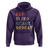 Funny Eat Sleep Scout Repeat Hoodie Scouting Outdoor Camping Nature Campfire
