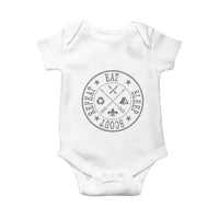 Funny Eat Sleep Scout Repeat Baby Onesie Scouting Outdoor Camping Nature