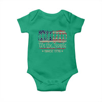 We The People Since 1776 Baby Onesie US Military Army Birthday Vintage American Flag