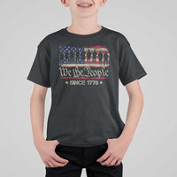 We The People Since 1776 T Shirt For Kid US Military Army Birthday Vintage American Flag