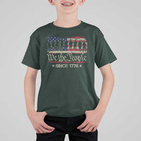 We The People Since 1776 T Shirt For Kid US Military Army Birthday Vintage American Flag