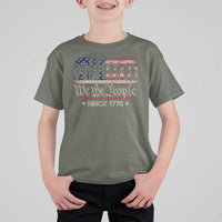 We The People Since 1776 T Shirt For Kid US Military Army Birthday Vintage American Flag