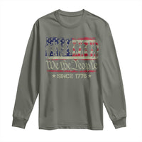 We The People Since 1776 Long Sleeve Shirt US Military Army Birthday Vintage American Flag