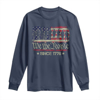 We The People Since 1776 Long Sleeve Shirt US Military Army Birthday Vintage American Flag