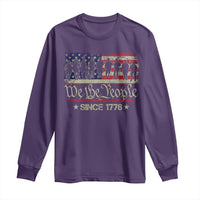 We The People Since 1776 Long Sleeve Shirt US Military Army Birthday Vintage American Flag