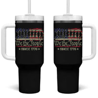 We The People Since 1776 Tumbler With Handle US Military Army Birthday Vintage American Flag