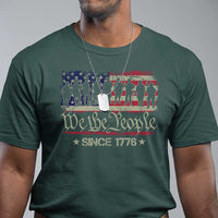 We The People Since 1776 T Shirt US Military Army Birthday Vintage American Flag