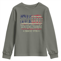 We The People Since 1776 Youth Sweatshirt US Military Army Birthday Vintage American Flag