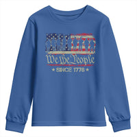 We The People Since 1776 Youth Sweatshirt US Military Army Birthday Vintage American Flag