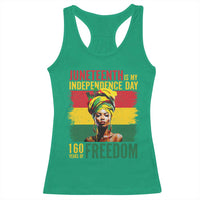 Juneteenth Is My Independence Day 160 Years Of Freedom Racerback Tank Top