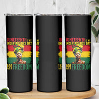 Juneteenth Is My Independence Day 160 Years Of Freedom Skinny Tumbler