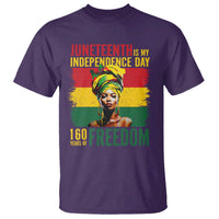 Juneteenth Is My Independence Day 160 Years Of Freedom T Shirt