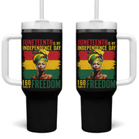 Juneteenth Is My Independence Day 160 Years Of Freedom Tumbler With Handle