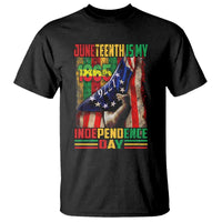 Juneteenth Is My Independence Day T Shirt Black Pride American Flag
