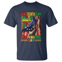 Juneteenth Is My Independence Day T Shirt Black Pride American Flag