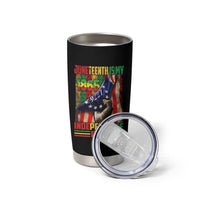 Juneteenth Is My Independence Day Tumbler Cup Black Pride American Flag