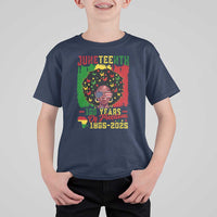 Juneteenth 160 Years Of Freedom T Shirt For Kid African American Pride - Wonder Print Shop
