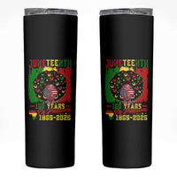 Juneteenth 160 Years Of Freedom Skinny Tumbler African American Pride - Wonder Print Shop