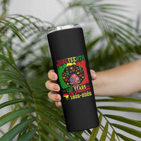 Juneteenth 160 Years Of Freedom Skinny Tumbler African American Pride - Wonder Print Shop