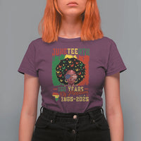 Juneteenth 160 Years Of Freedom T Shirt For Women African American Pride - Wonder Print Shop