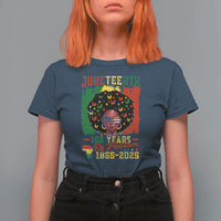 Juneteenth 160 Years Of Freedom T Shirt For Women African American Pride - Wonder Print Shop