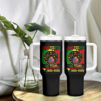 Juneteenth 160 Years Of Freedom Tumbler With Handle African American Pride - Wonder Print Shop
