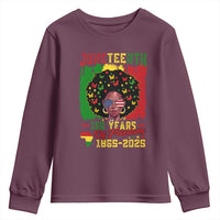 Juneteenth 160 Years Of Freedom Youth Sweatshirt African American Pride - Wonder Print Shop